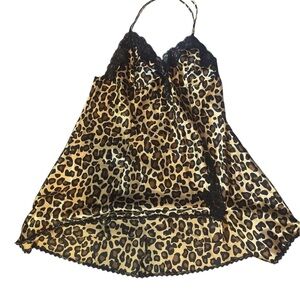 Frederick's of Hollywood Chemise Leopard Print